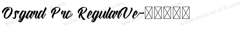 Osgard Pro RegularVe字体转换